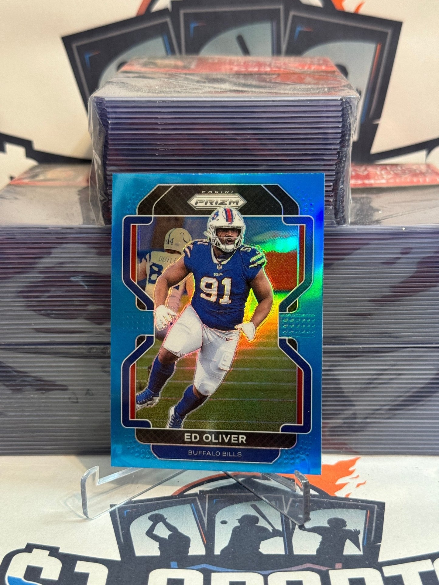 2021 Panini Prizm (Light Blue Prizm) Ed Oliver #119