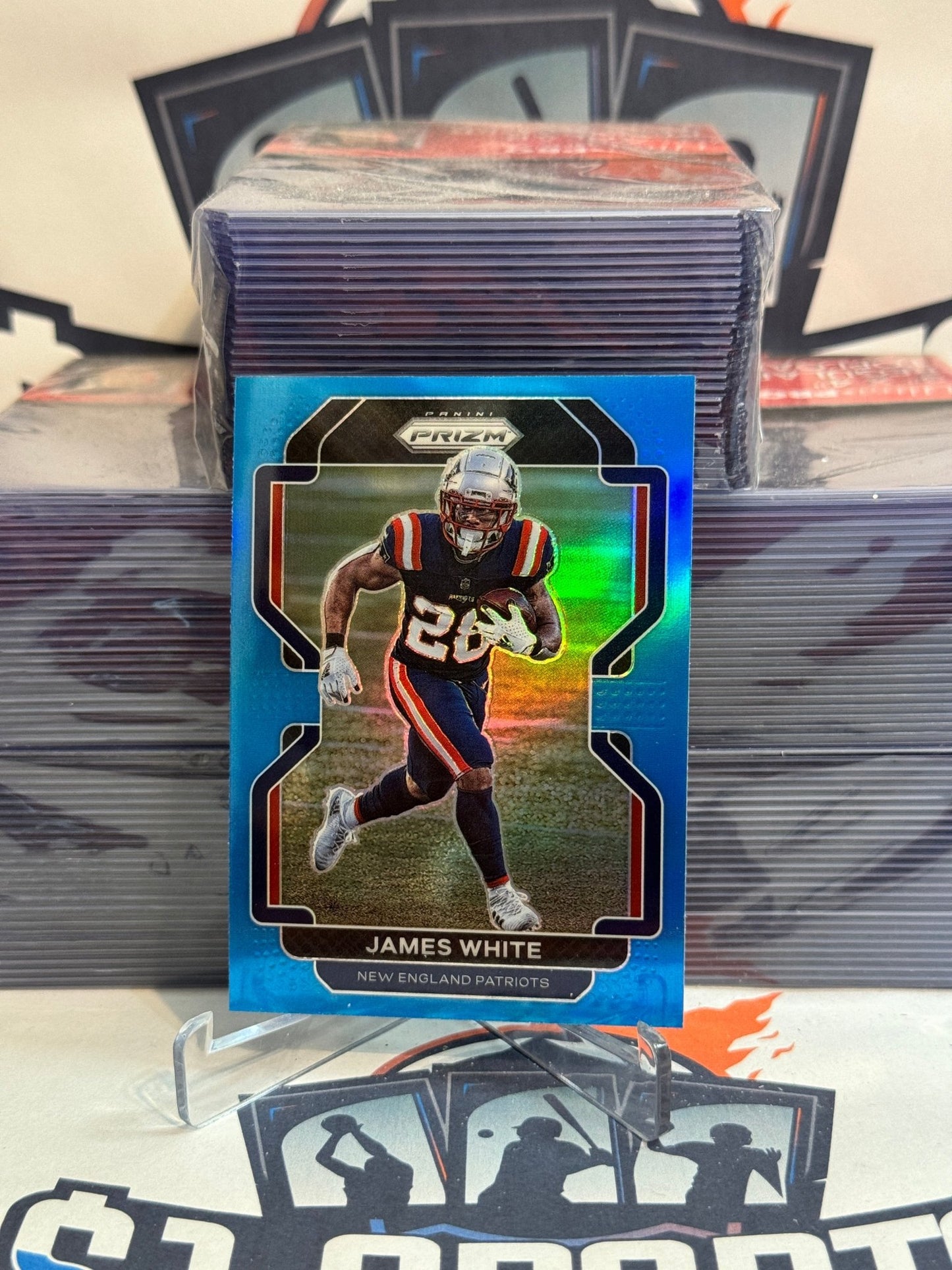 2021 Panini Prizm (Light Blue Prizm) James White #98