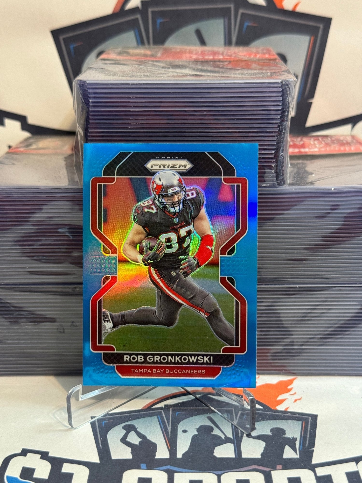 2021 Panini Prizm (Light Blue Prizm) Rob Gronkowski #293