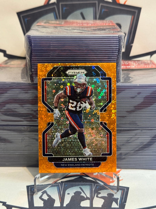 2021 Panini Prizm (Orange Disco Prizm) James White #98