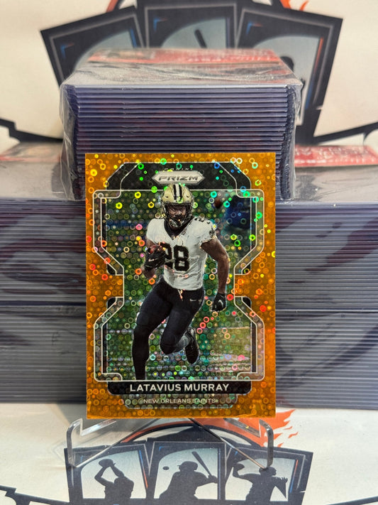2021 Panini Prizm (Orange Disco Prizm) Latavius Murray #305