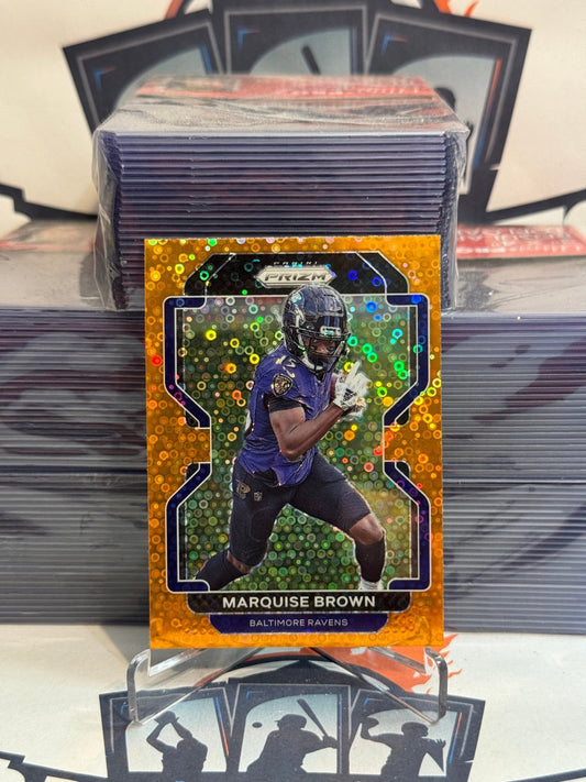 2021 Panini Prizm (Orange Disco Prizm) Marquise Brown #280
