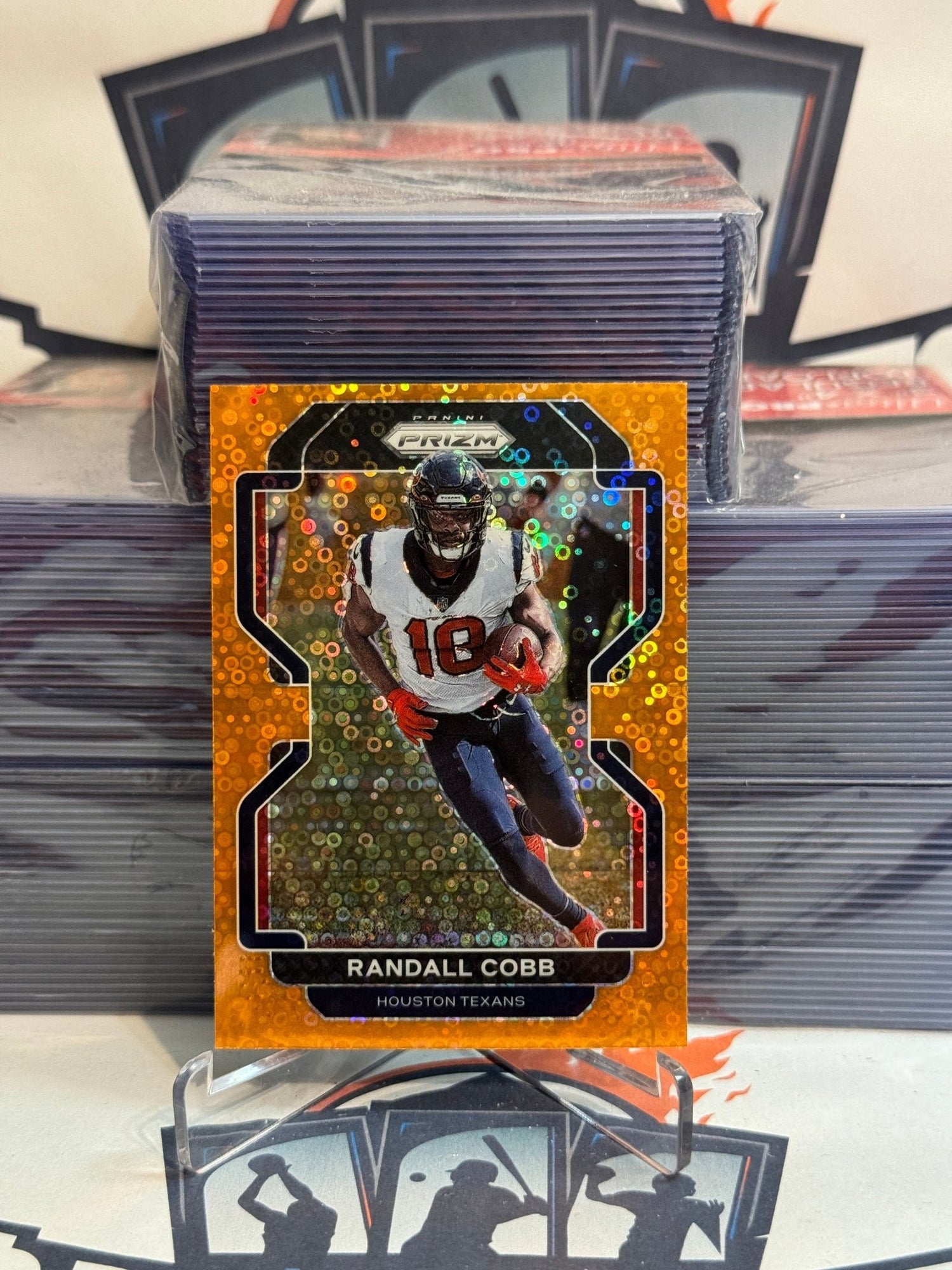 2021 Panini Prizm (Orange Disco Prizm) Randall Cobb #33