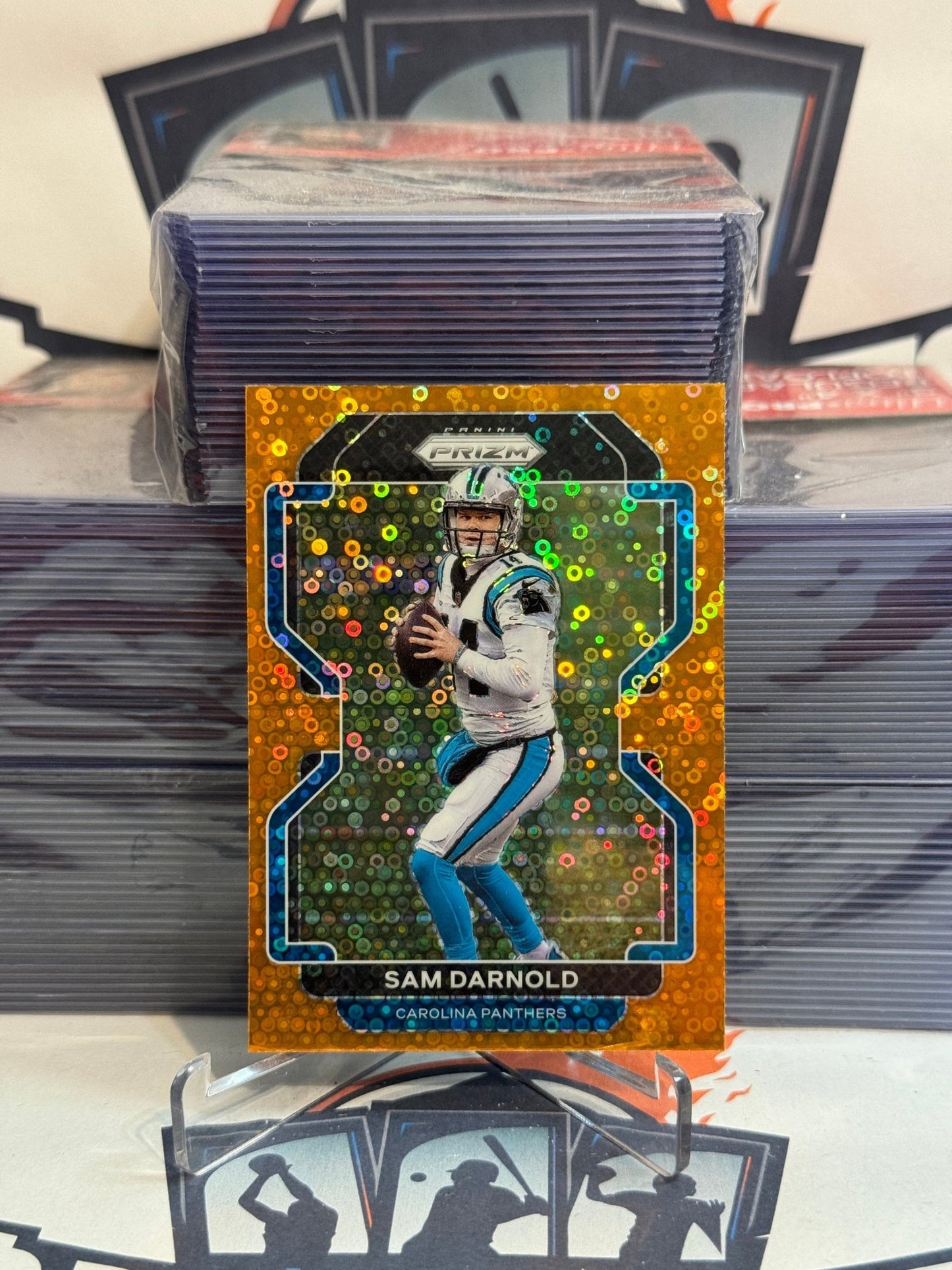 2021 Panini Prizm (Orange Disco Prizm) Sam Darnold #314