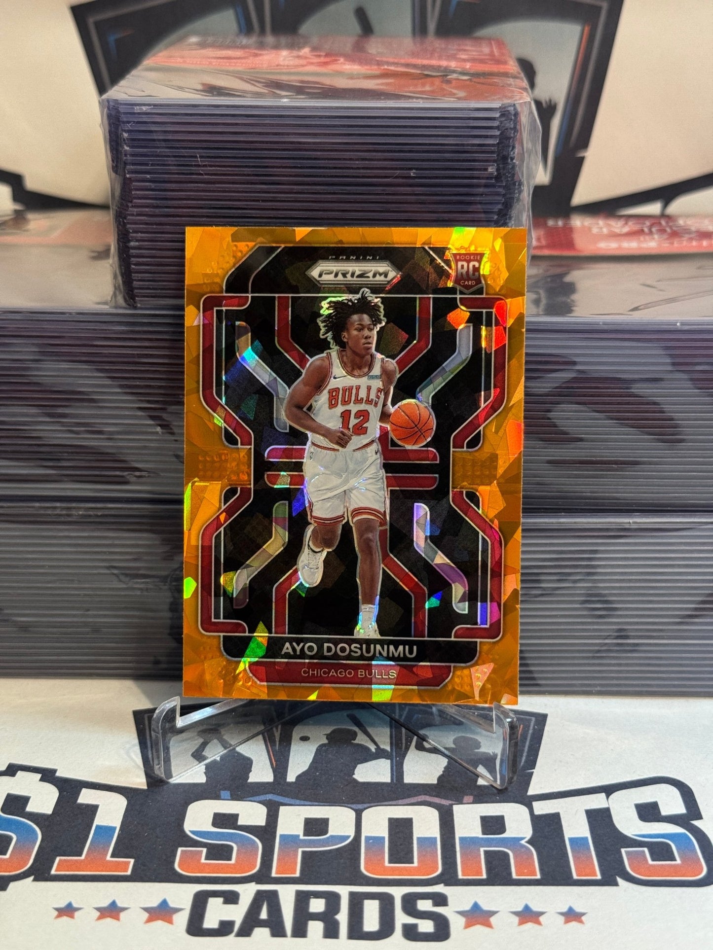 2021 Panini Prizm (Orange Ice Prizm) Ayo Dosunmu Rookie #271