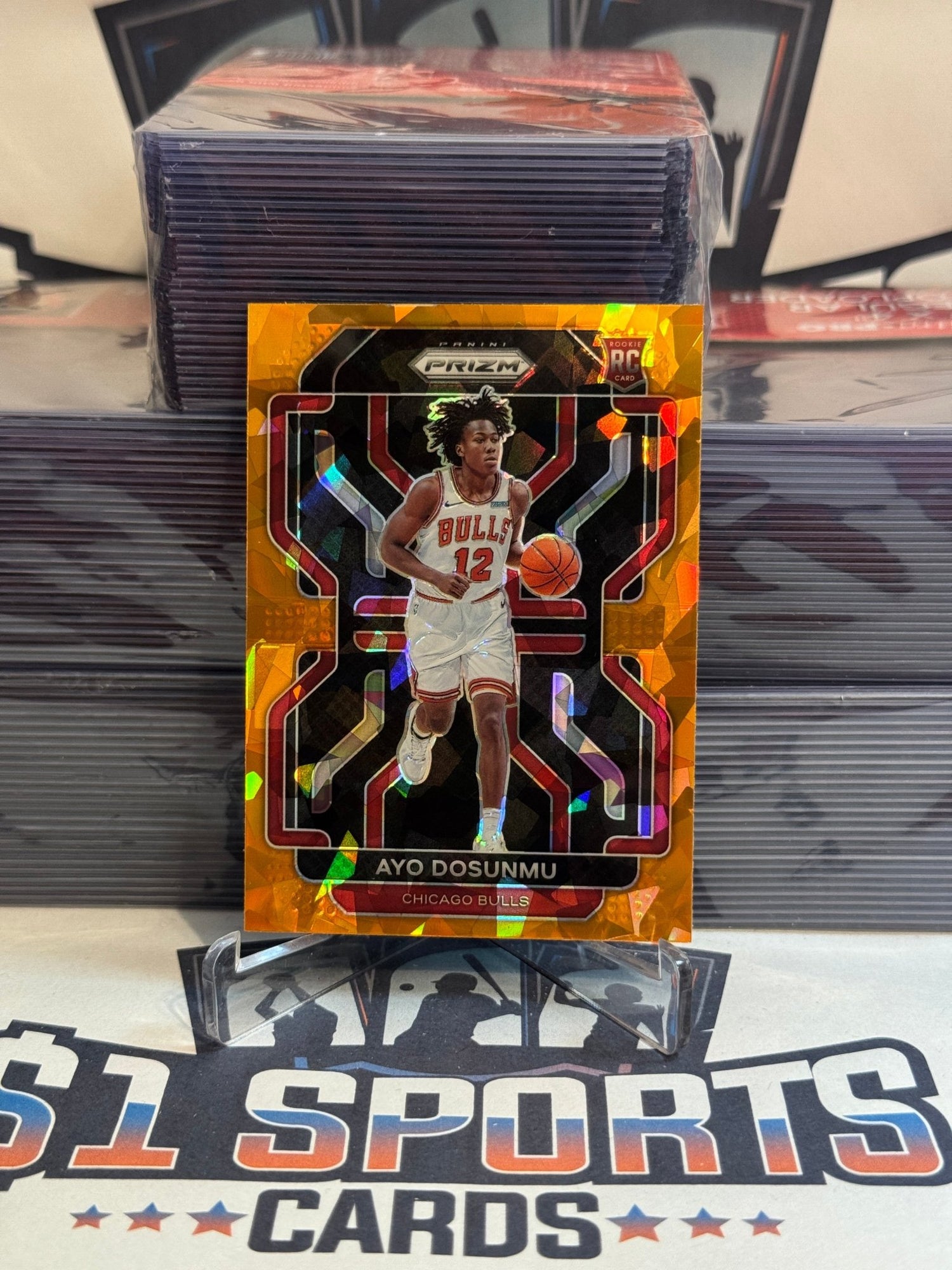 2021 Panini Prizm (Orange Ice Prizm) Ayo Dosunmu Rookie #271