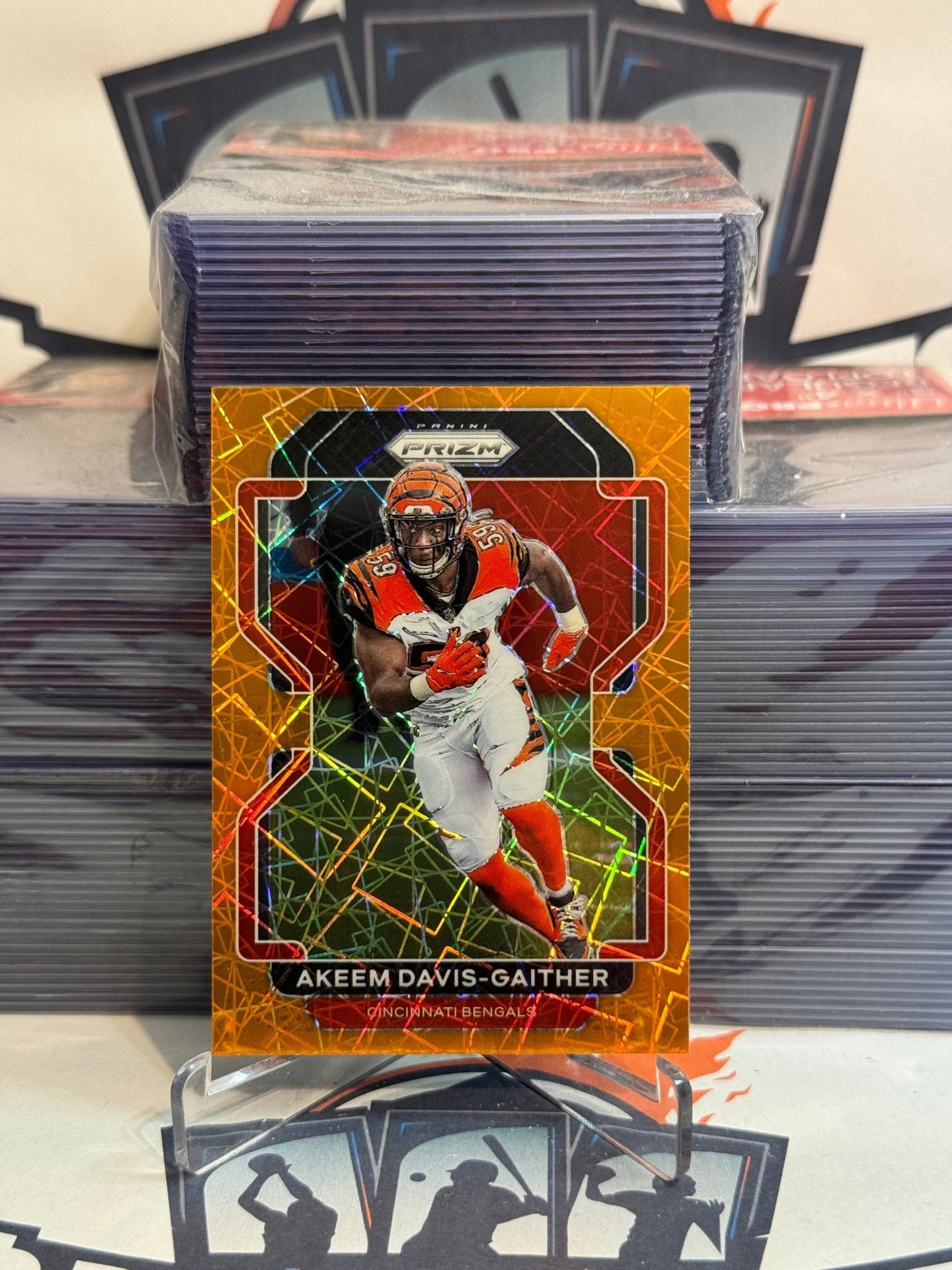 2021 Panini Prizm (Orange Lazer Prizm) Akeem Davis - Gaither #275