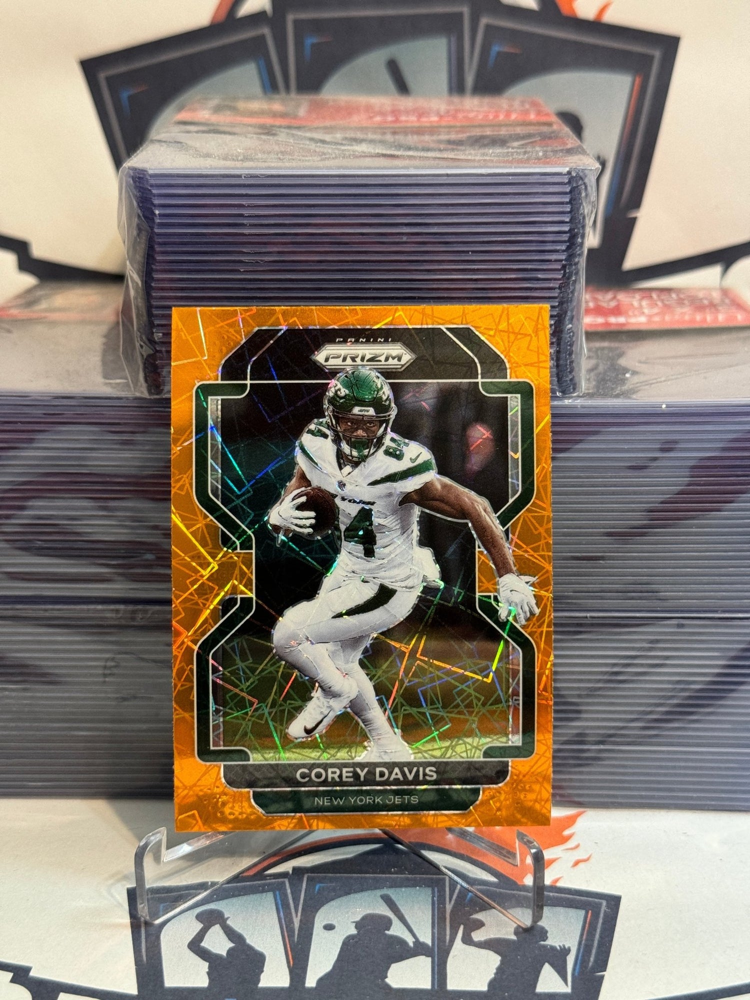 2021 Panini Prizm (Orange Lazer Prizm) Corey Davis #84