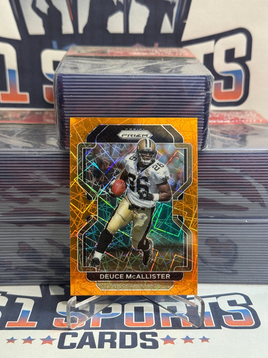 2021 Panini Prizm (Orange Lazer Prizm) Deuce McAllister #307