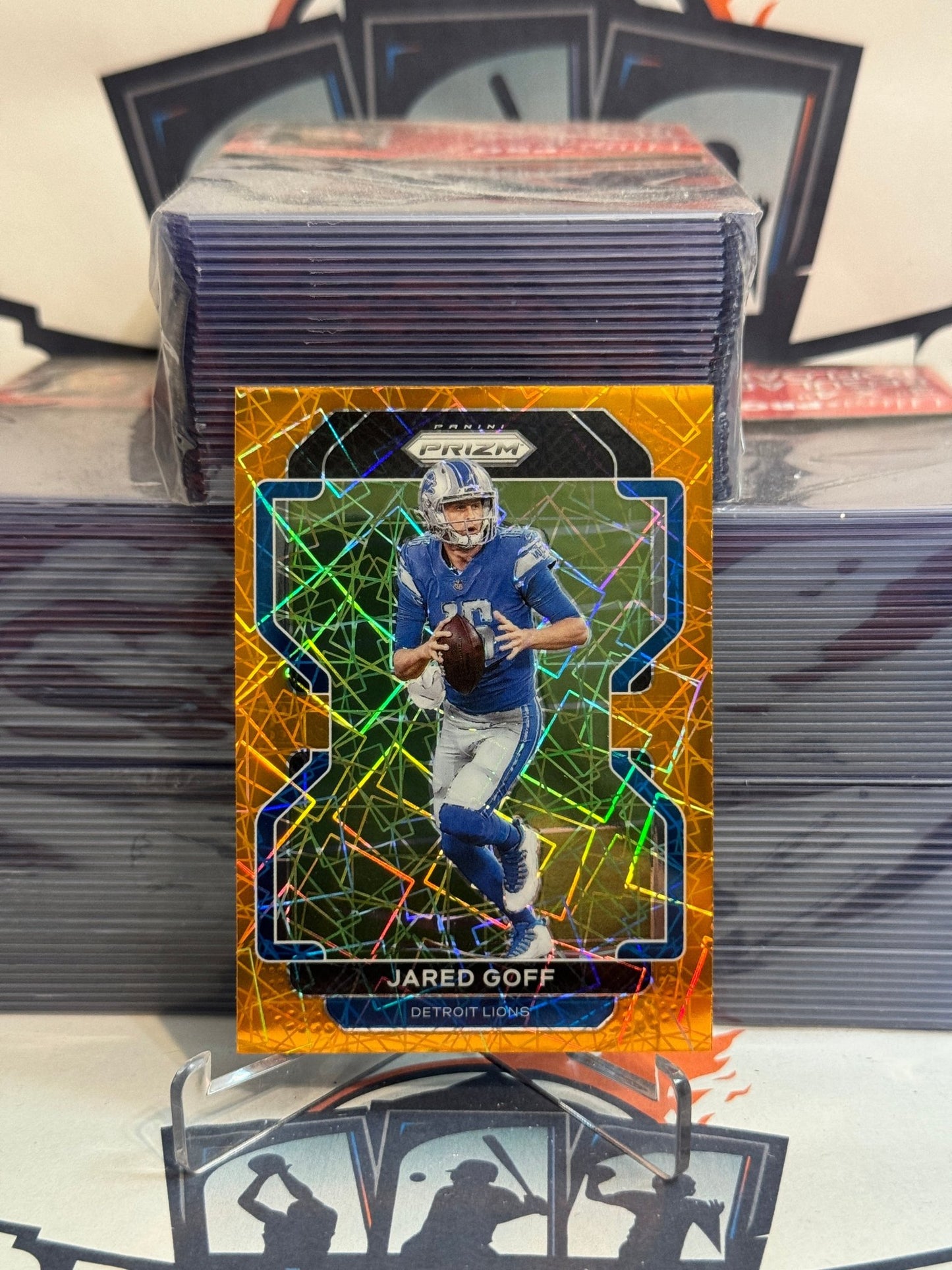 2021 Panini Prizm (Orange Lazer Prizm) Jared Goff #148