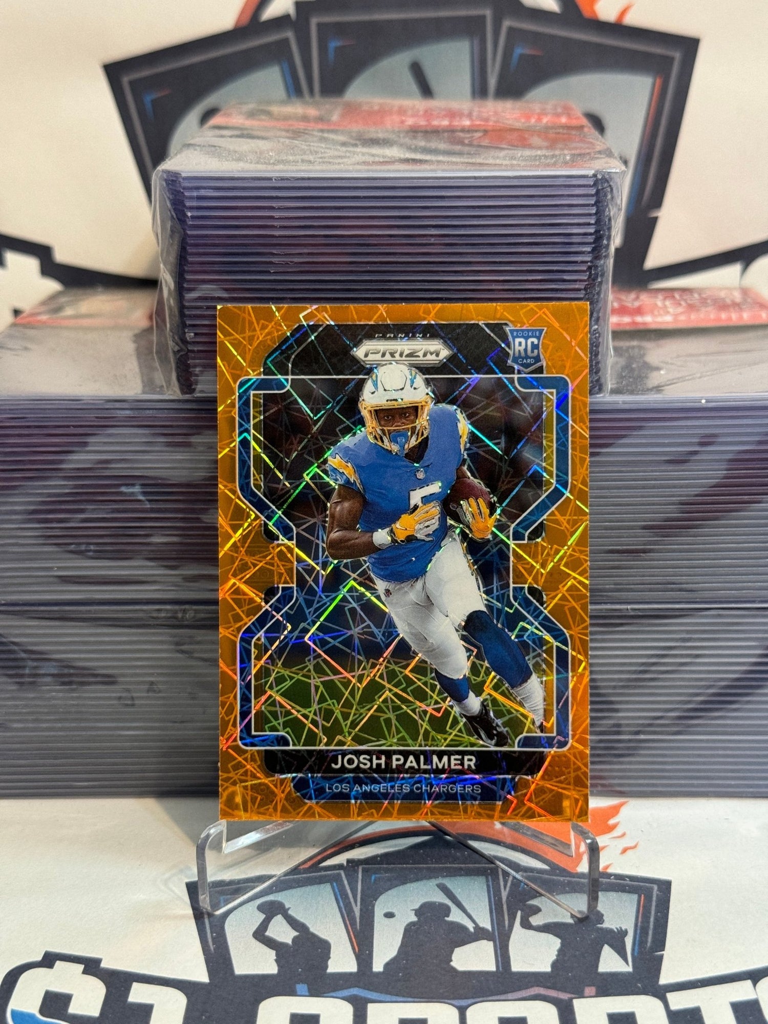 2021 Panini Prizm (Orange Lazer Prizm) Josh Palmer #359