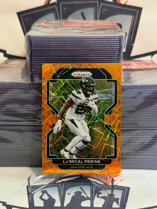 2021 Panini Prizm (Orange Lazer Prizm) La'Mical Perine #88