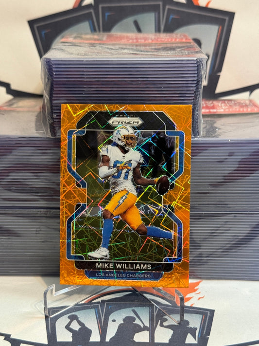 2021 Panini Prizm (Orange Lazer Prizm) Mike Williams #167