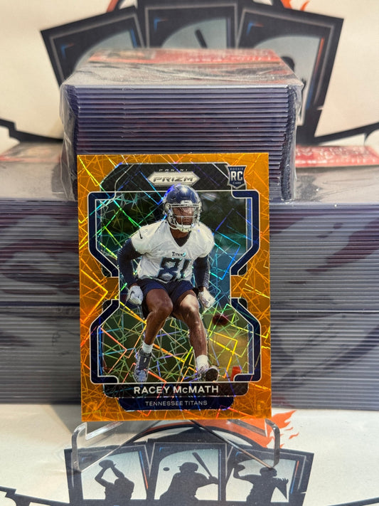 2021 Panini Prizm (Orange Lazer Prizm) Racey McMath Rookie #409