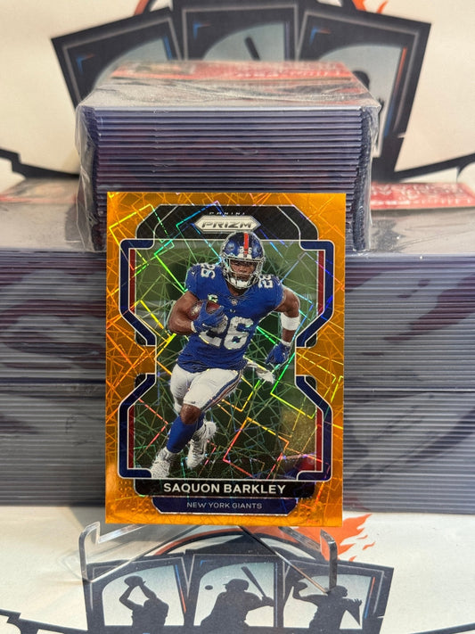 2021 Panini Prizm (Orange Lazer Prizm) Saquon Barkley #232