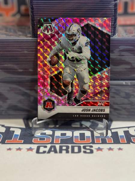 2021 Panini Prizm (Pink Camo Prizm, AFC) Josh Jacobs 235