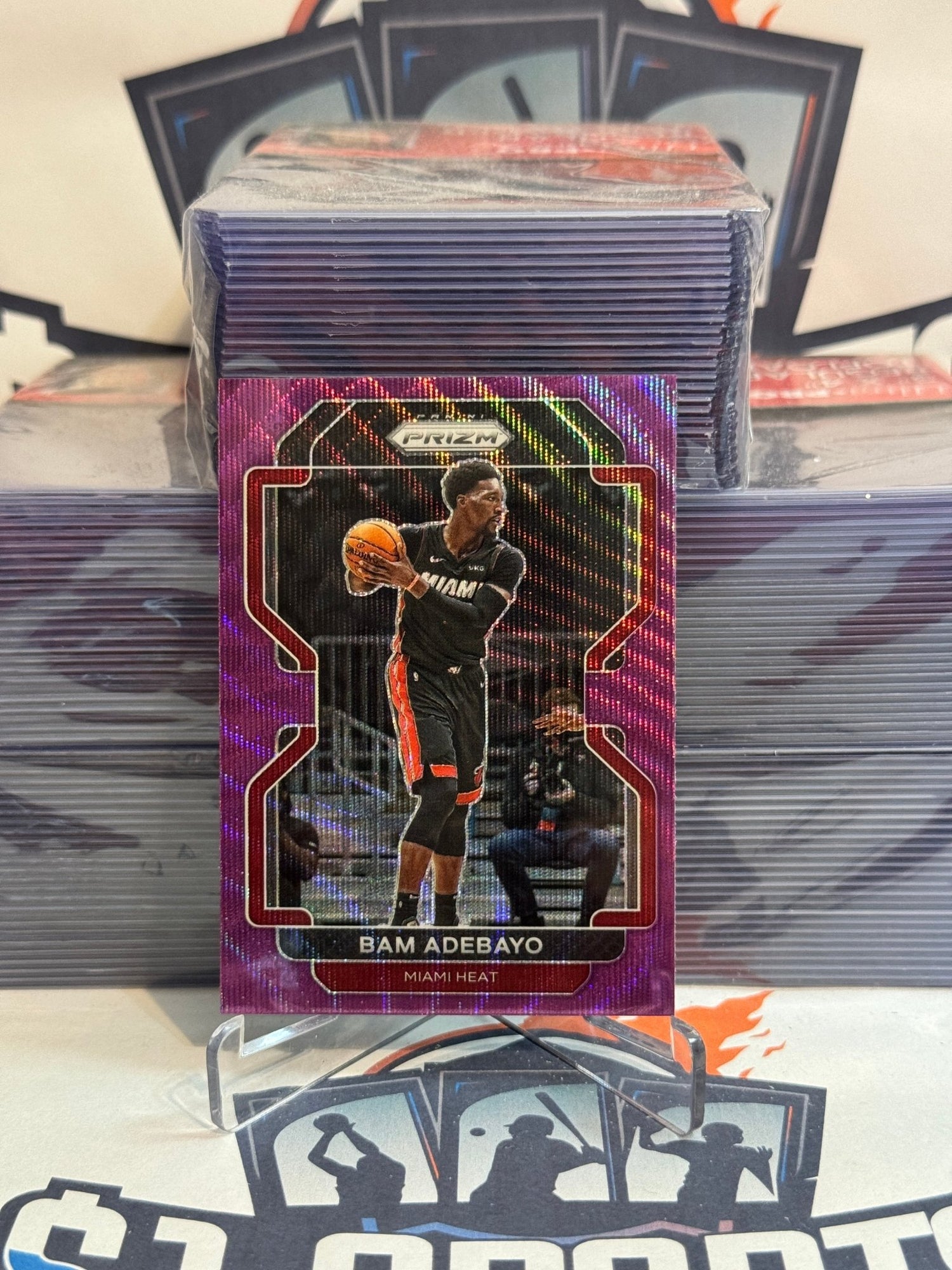 2021 Panini Prizm (Purple Wave Prizm) Bam Adebayo #228