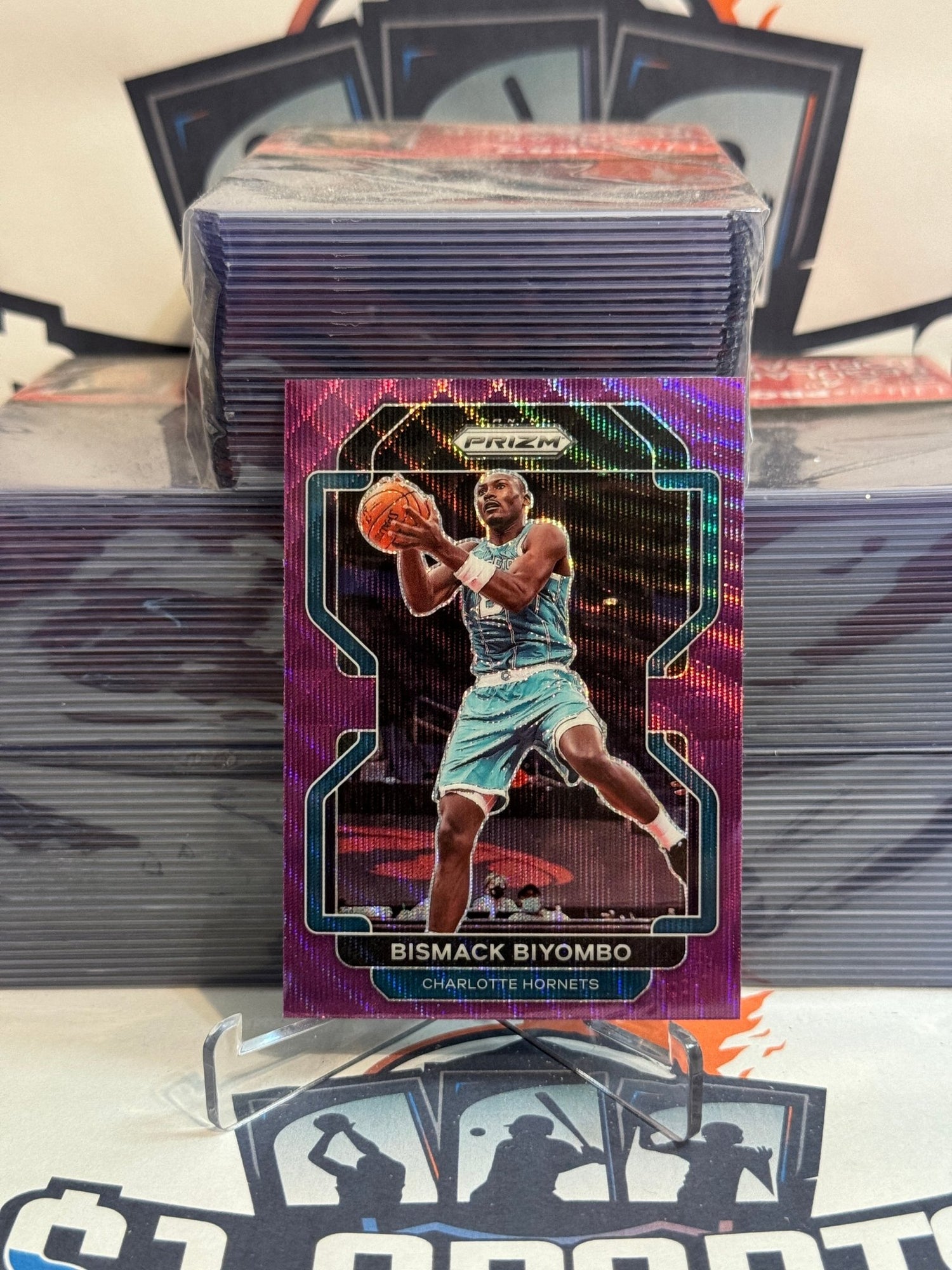 2021 Panini Prizm (Purple Wave Prizm) Bismack Biyombo #195