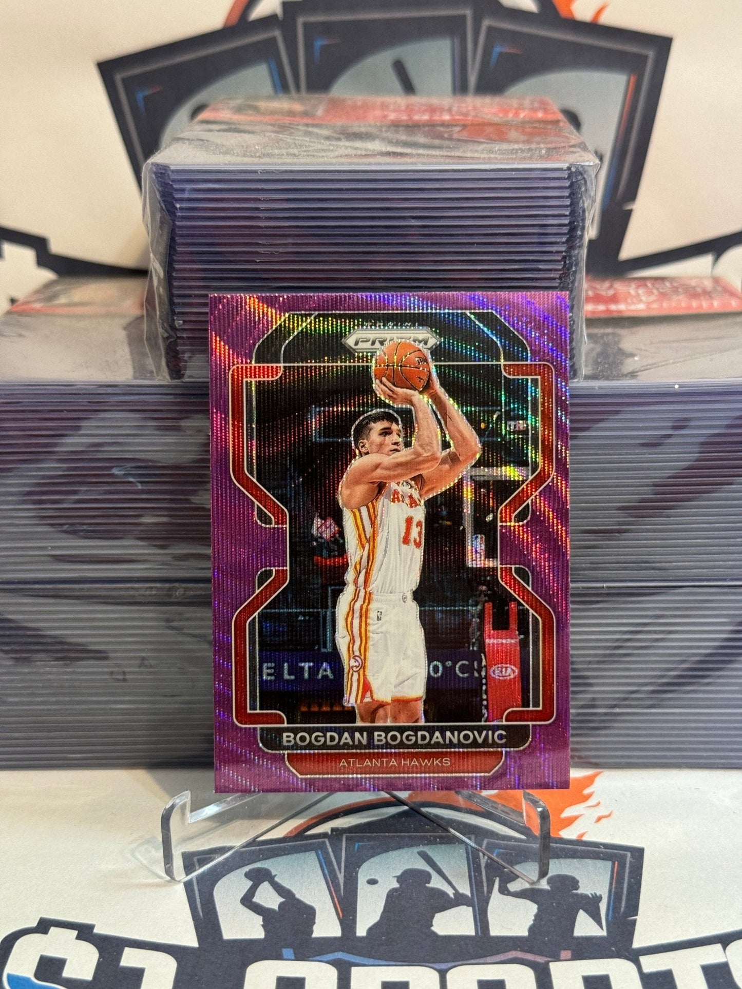 2021 Panini Prizm (Purple Wave Prizm) Bogdan Bogdanovic #149