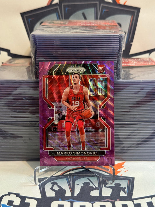 2021 Panini Prizm (Purple Wave Prizm) Marko Simonovic Rookie #166