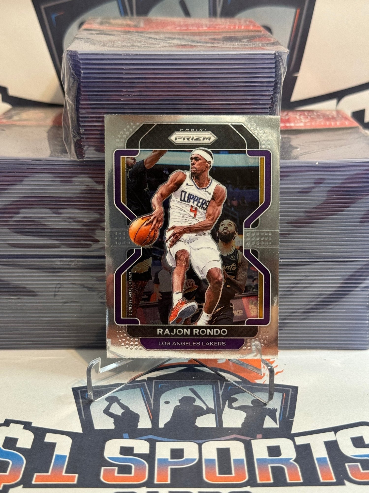 2021 Panini Prizm Rajon Rondo #104