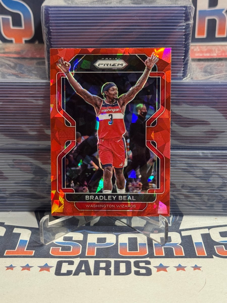2021 Panini Prizm (Red Ice Prizm) Bradley Beal 45