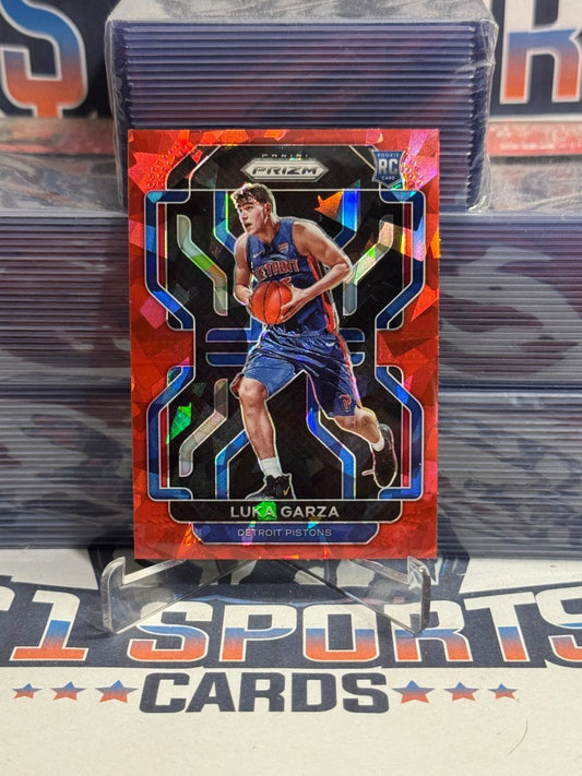 2021 Panini Prizm (Red Ice Prizm) Luka Garza Rookie 303