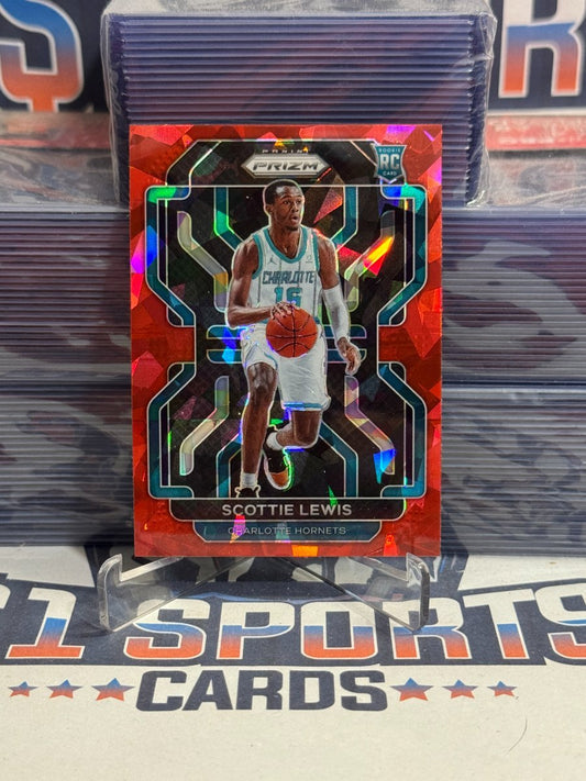 2021 Panini Prizm (Red Ice Prizm) Scottie Lewis Rookie 287