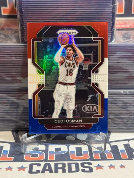 2021 Panini Prizm (Red White Blue Prizm) Cedi Osman 60