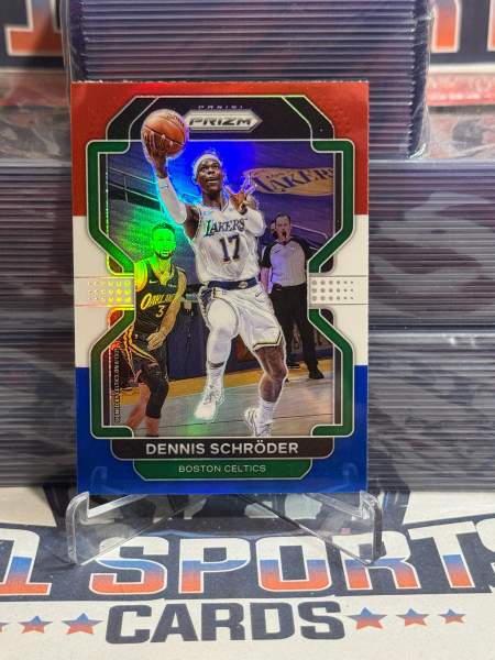 2021 Panini Prizm (Red White Blue Prizm) Dennis Schröder 20