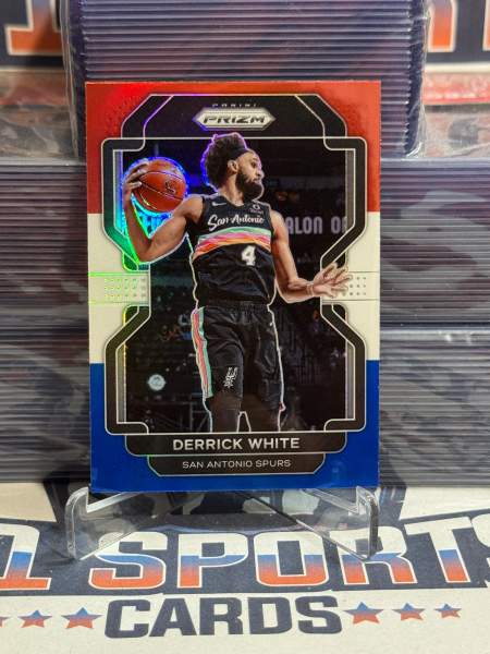 2021 Panini Prizm (Red White Blue Prizm) Derrick White 19