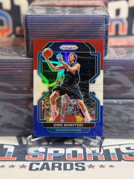 2021 Panini Prizm (Red White Blue Prizm) Dirk Nowitzki 289