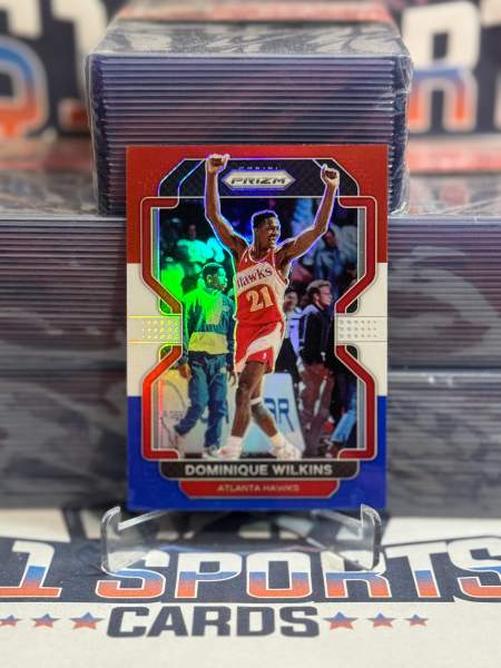 2021 Panini Prizm (Red White Blue Prizm) Dominique Wilkins 252