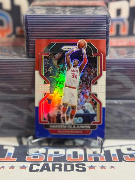 2021 Panini Prizm (Red White Blue Prizm) Hakeem Olajuwon 265