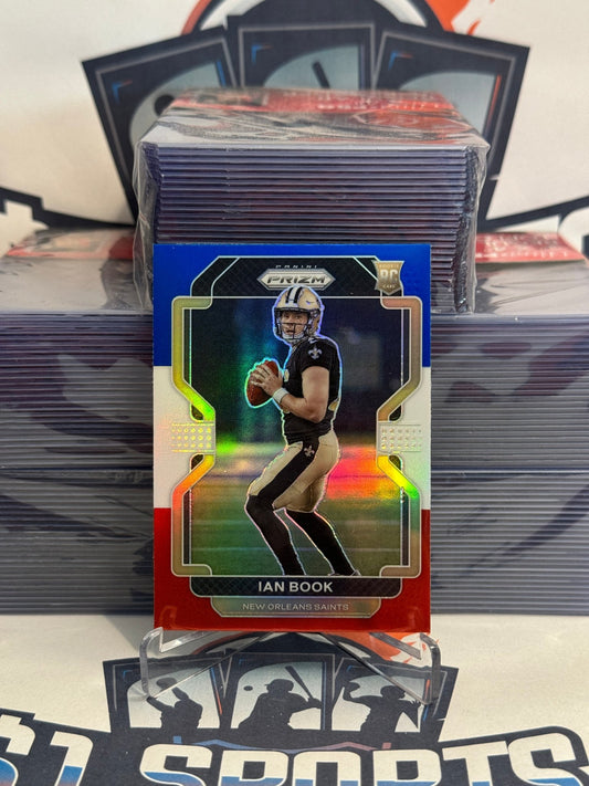 2021 Panini Prizm (Red White Blue Prizm) Ian Book Rookie #357