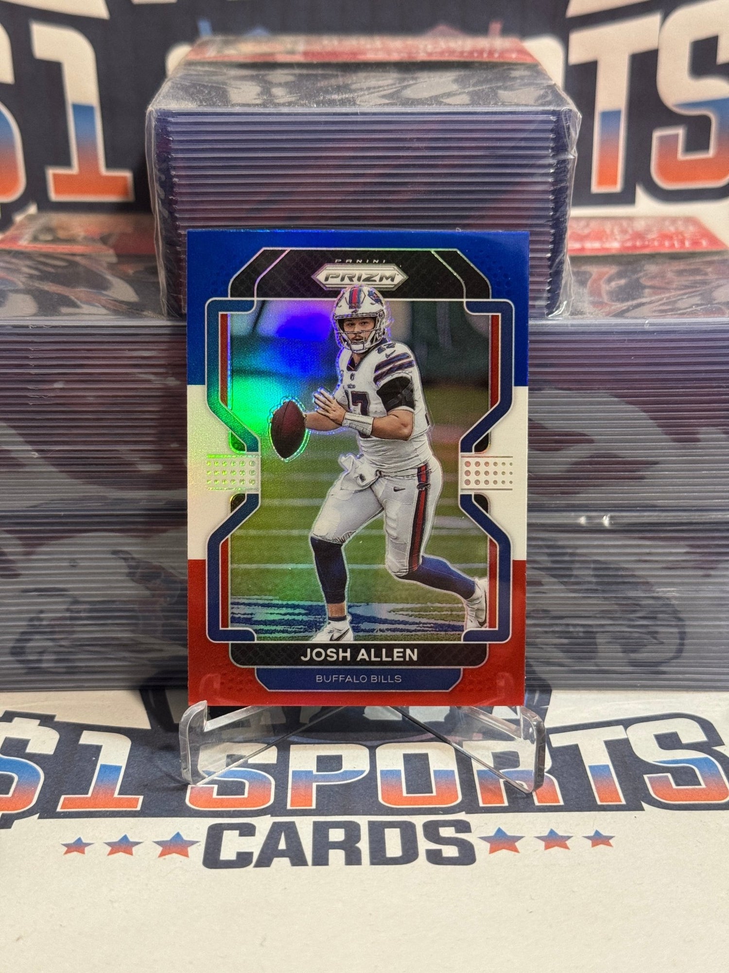 2021 Panini Prizm (Red White Blue Prizm) Josh Allen 117