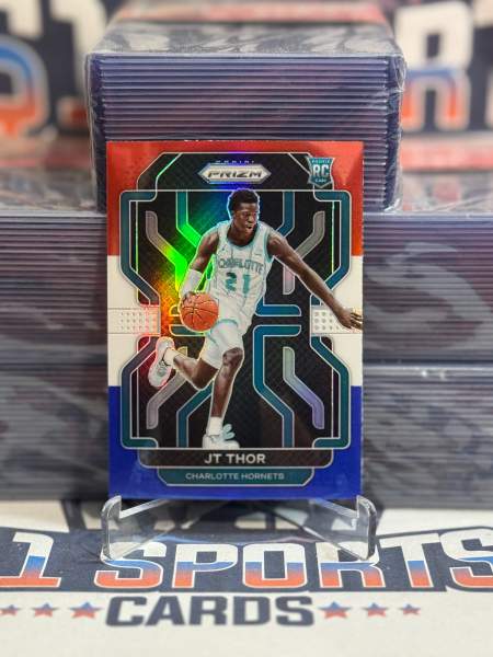2021 Panini Prizm (Red White Blue Prizm) JT Thor Rookie 272