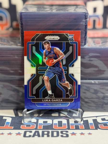 2021 Panini Prizm (Red White Blue Prizm) Luka Garza Rookie 303