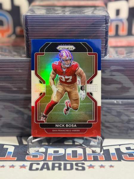 2021 Panini Prizm (Red White Blue Prizm) Nick Bosa 58