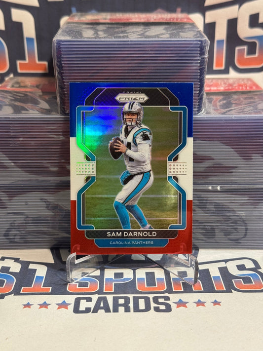 2021 Panini Prizm (Red White Blue Prizm) Sam Darnold 314
