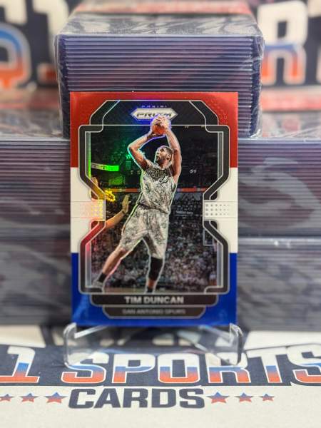 2021 Panini Prizm (Red White Blue Prizm) Tim Duncan 268