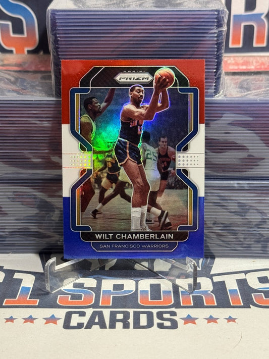 2021 Panini Prizm (Red White Blue Prizm) Wilt Chamberlain 260
