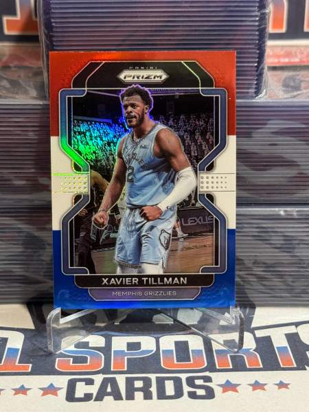 2021 Panini Prizm (Red White Blue Prizm) Xavier Tillman 105