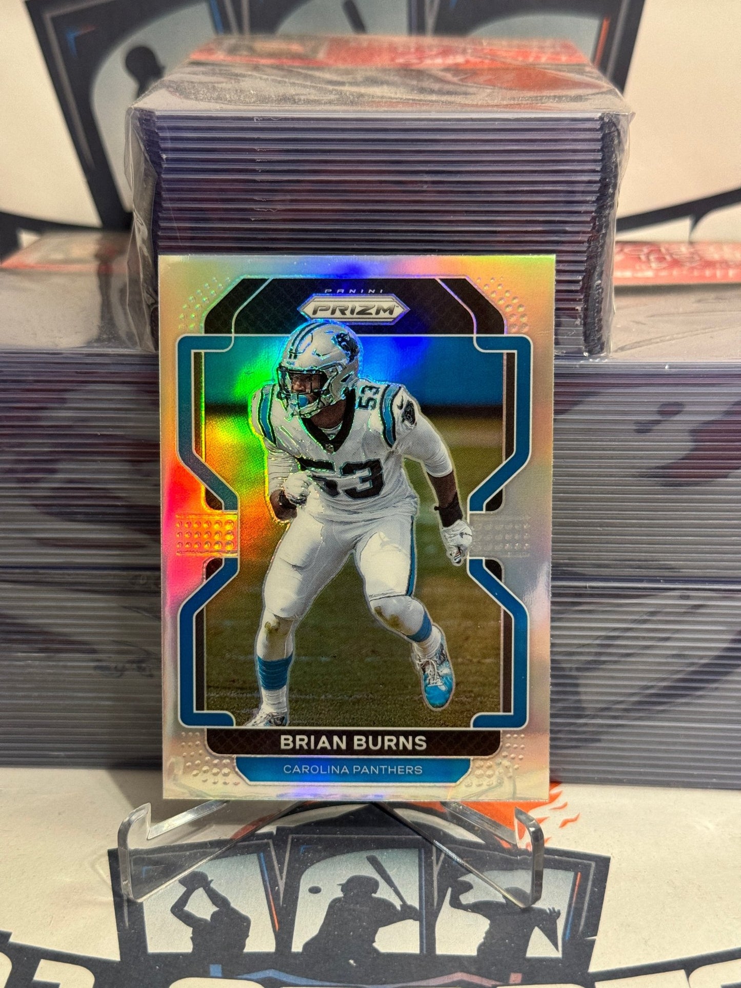 2021 Panini Prizm (Silver Prizm) Brian Burns #316