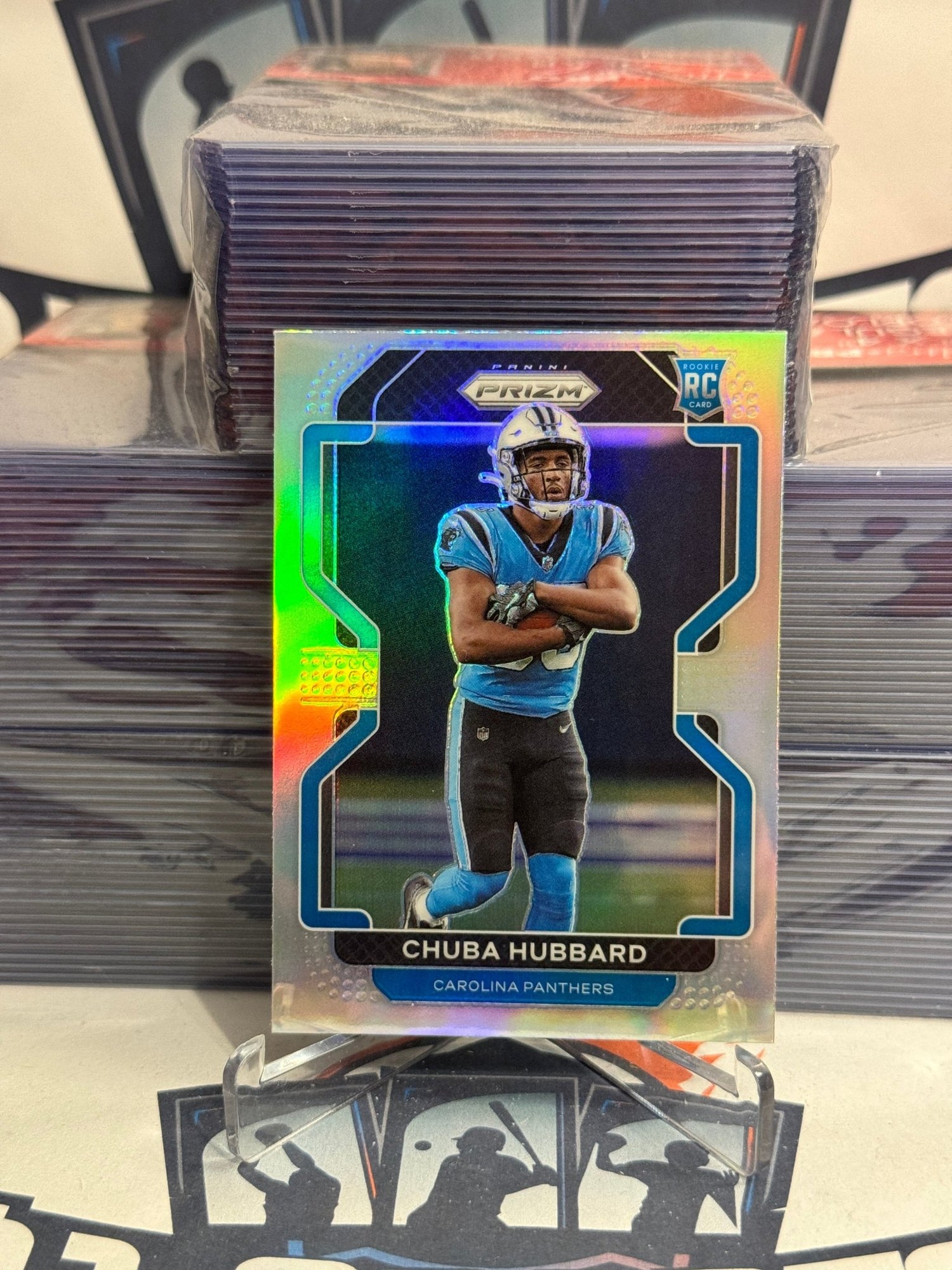 2021 Panini Prizm (Silver Prizm) Chuba Hubbard Rookie #355