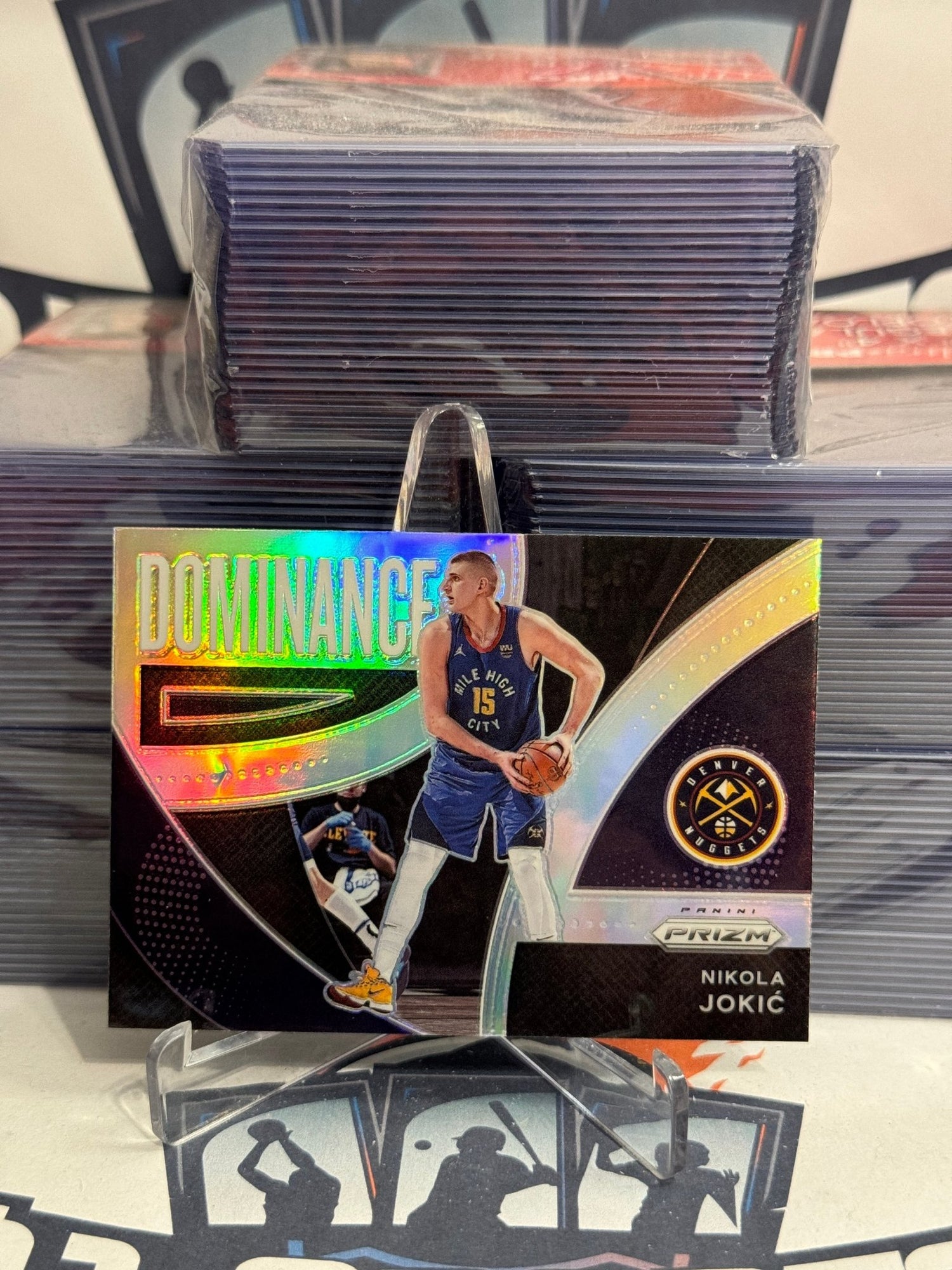 2021 Panini Prizm (Silver Prizm, Dominance) Nikola Jokic #16