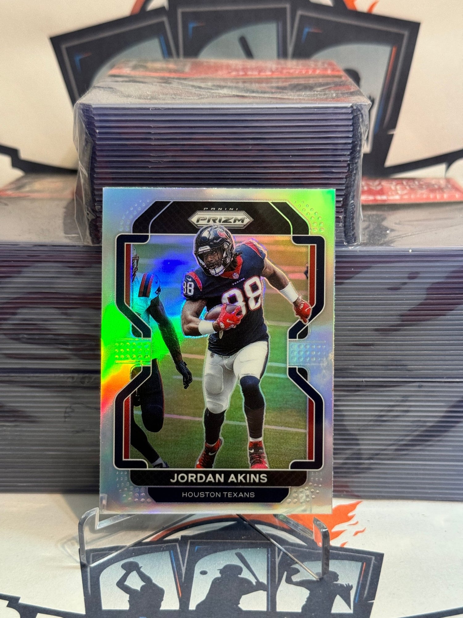 2021 Panini Prizm (Silver Prizm) Jordan Akins #35