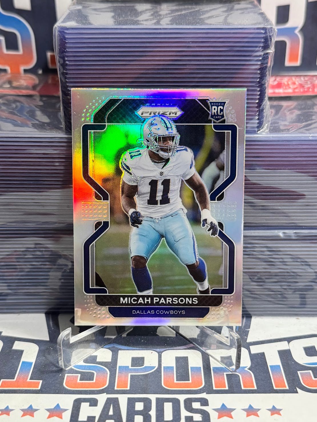 2021 Panini Prizm (Silver Prizm) Micah Parsons Rookie 382
