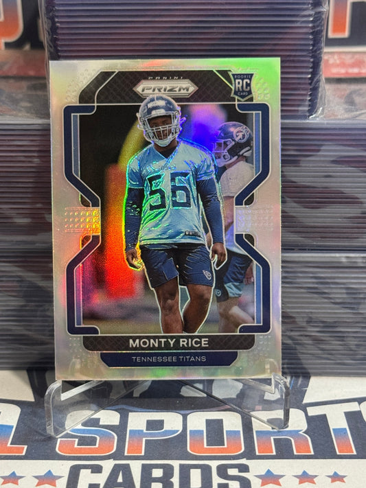 2021 Panini Prizm (Silver Prizm) Monty Rice Rookie 420