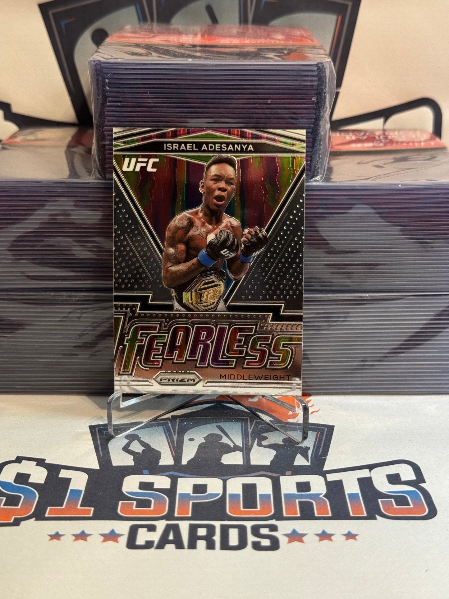 2021 Panini Prizm UFC (Fearless) Israel Adesanya #3